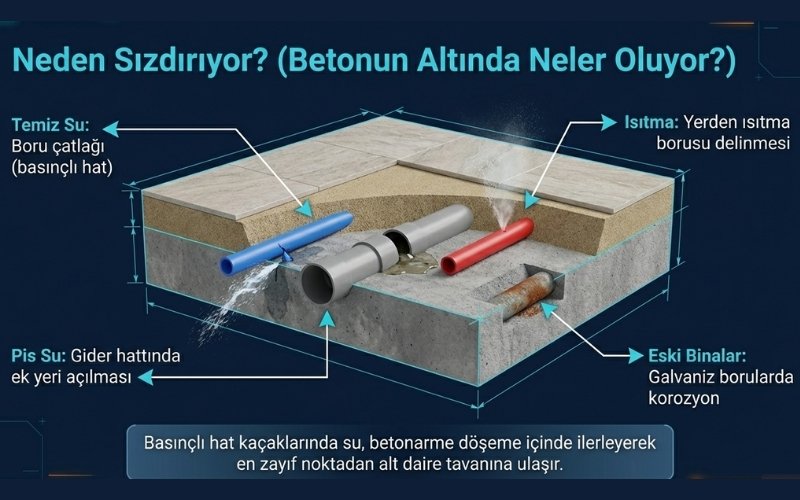 Alt Kata Su Sızması Neden Oluşur