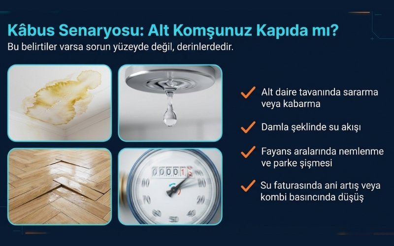 Alt Kata Su Sızması Teknik Belirtiler Nelerdir?
