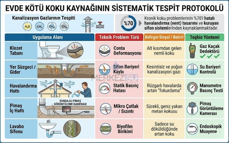 Tuvaletten Kötü Koku Gelmesi Nasıl Çözülür? 4 Evde Kötü Koku Kaynağının Sistematik Tespit Protokolü