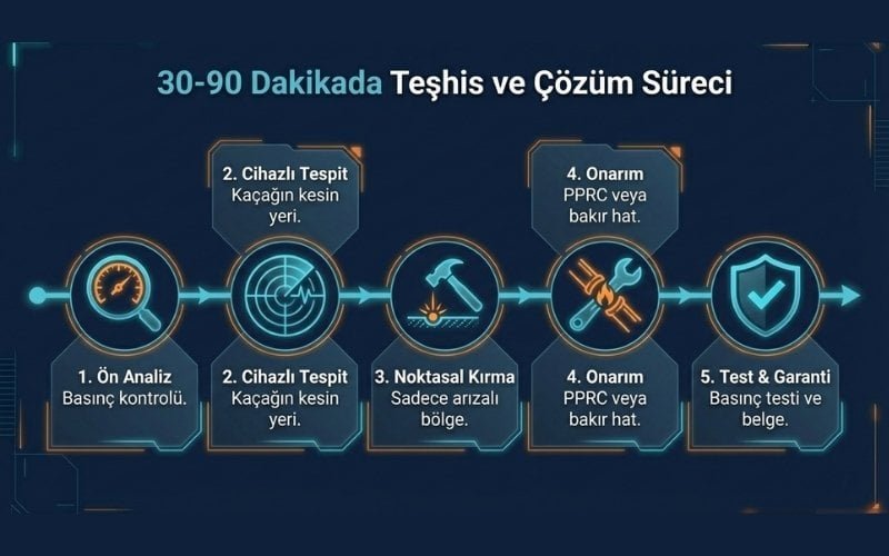 Su Sızıntısına Müdahale Süreci
