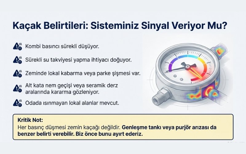 Yerden Isıtma Su Kaçağı Nasıl Bulunur? 3 Yerden Isıtma Su Kaçağı Belirtileri Nelerdir